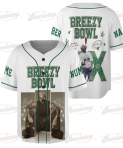 Custom Chris Brown Tour Baseball Jersey, Breezy Bowl XX Concert 2025 Baseball Jersey