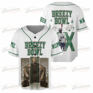 Custom Chris Brown Tour Baseball Jersey, Breezy Bowl XX Concert 2025 Baseball Jersey