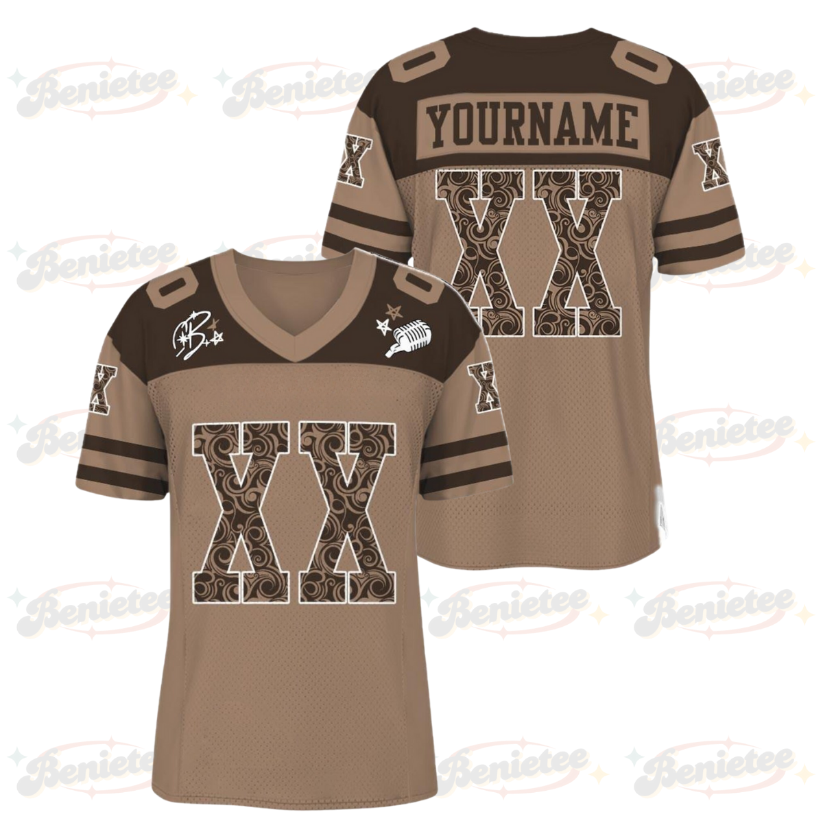 Custom Chris Brown Breezy Bowl Football Jersey, Breezy Bowl XX Tour 2025 Football Jersey