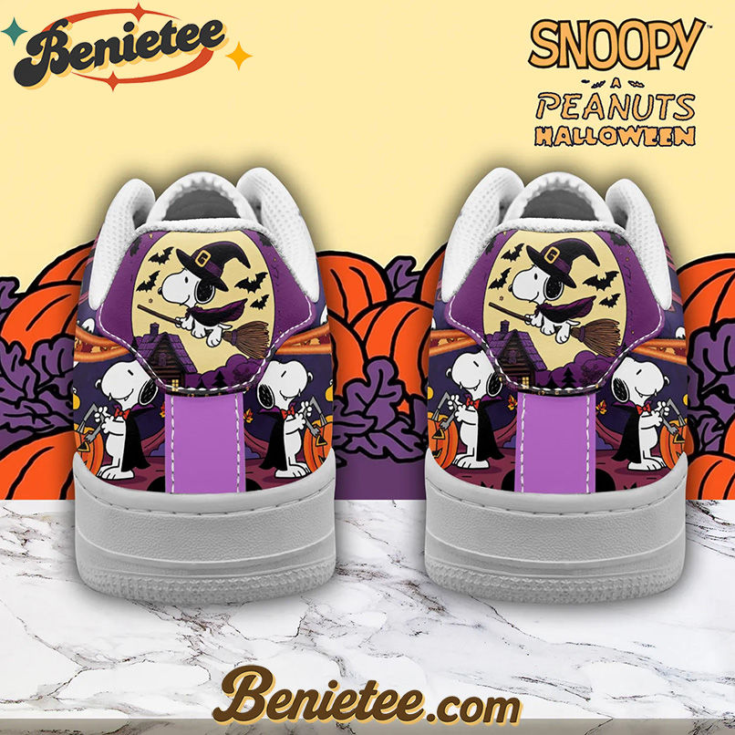 Snoopy x Halloween Air Low-Top Sneakers Shoes For Men And Women - Image 3