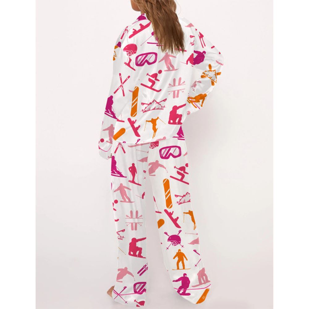 Snowboarding Pajama Set For Women - Image 3