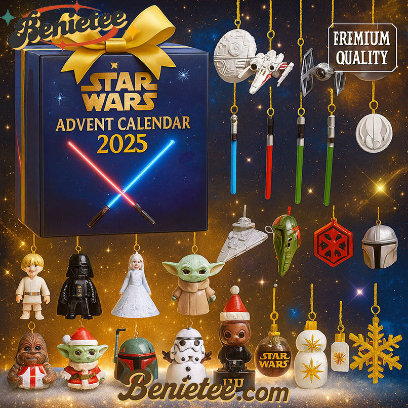 Star Wars Advent Calendar 2025, Christmas Countdown Advent Calendar Gift Box with 24 Acrylic Ornaments - Image 2