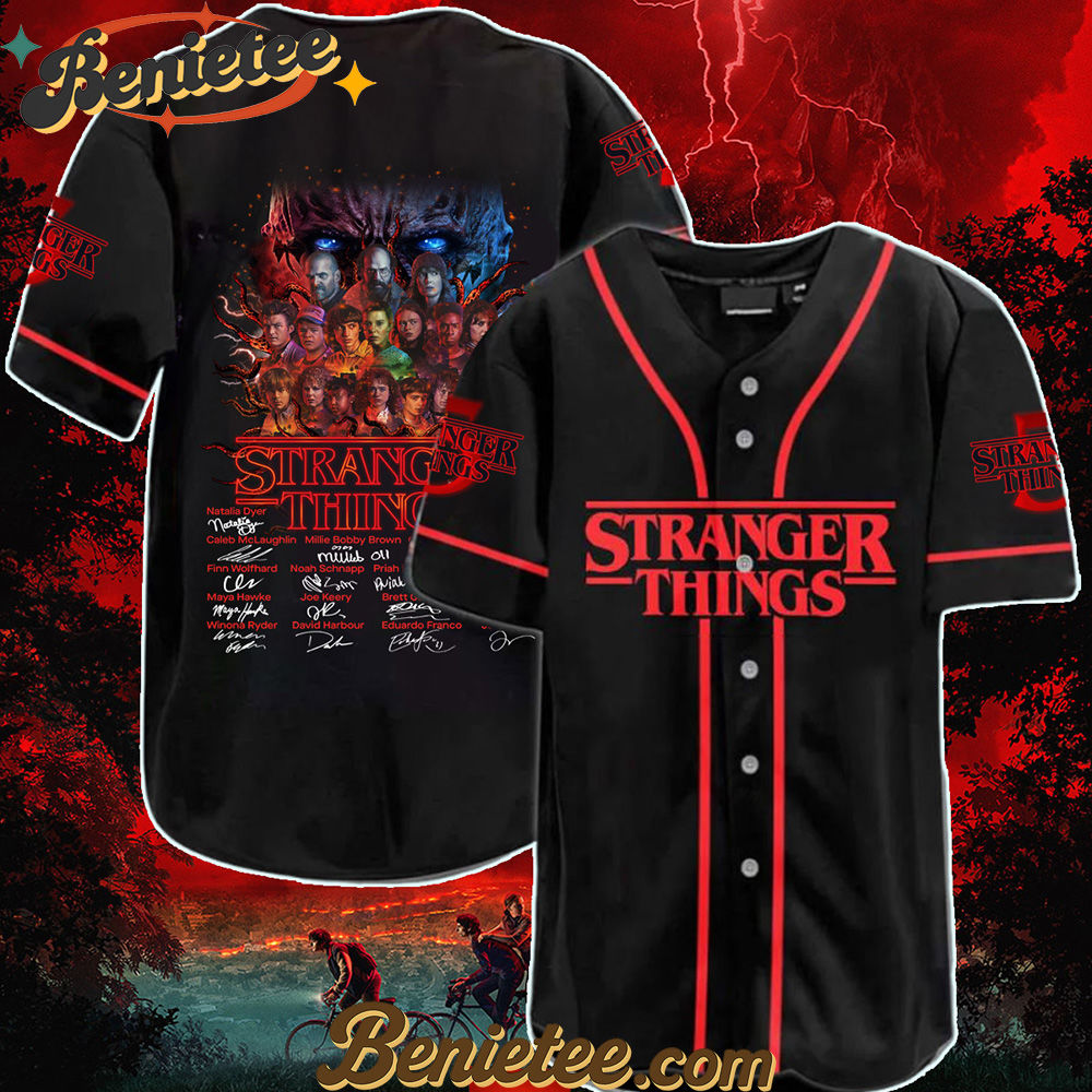 Stranger Things Baseball Jersey-3D Baseball Jersey Limited