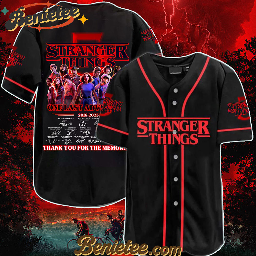 Stranger Things Baseball Jersey-3D Baseball Jersey