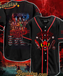 Stranger Things Hellfire Club Baseball Jersey-3D Baseball Jersey
