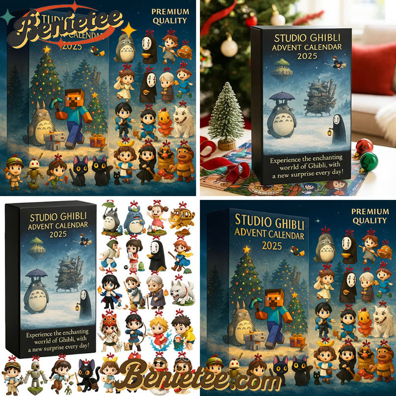 Studio Ghibli Advent Calendar 2025, Christmas Countdown Advent Calendar Gift Box with 24 Acrylic Ornaments