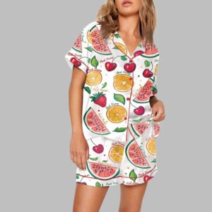 Summer Fruit FDT Print Pajama Set