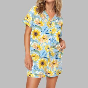 Sunflower Pajama Set For Women