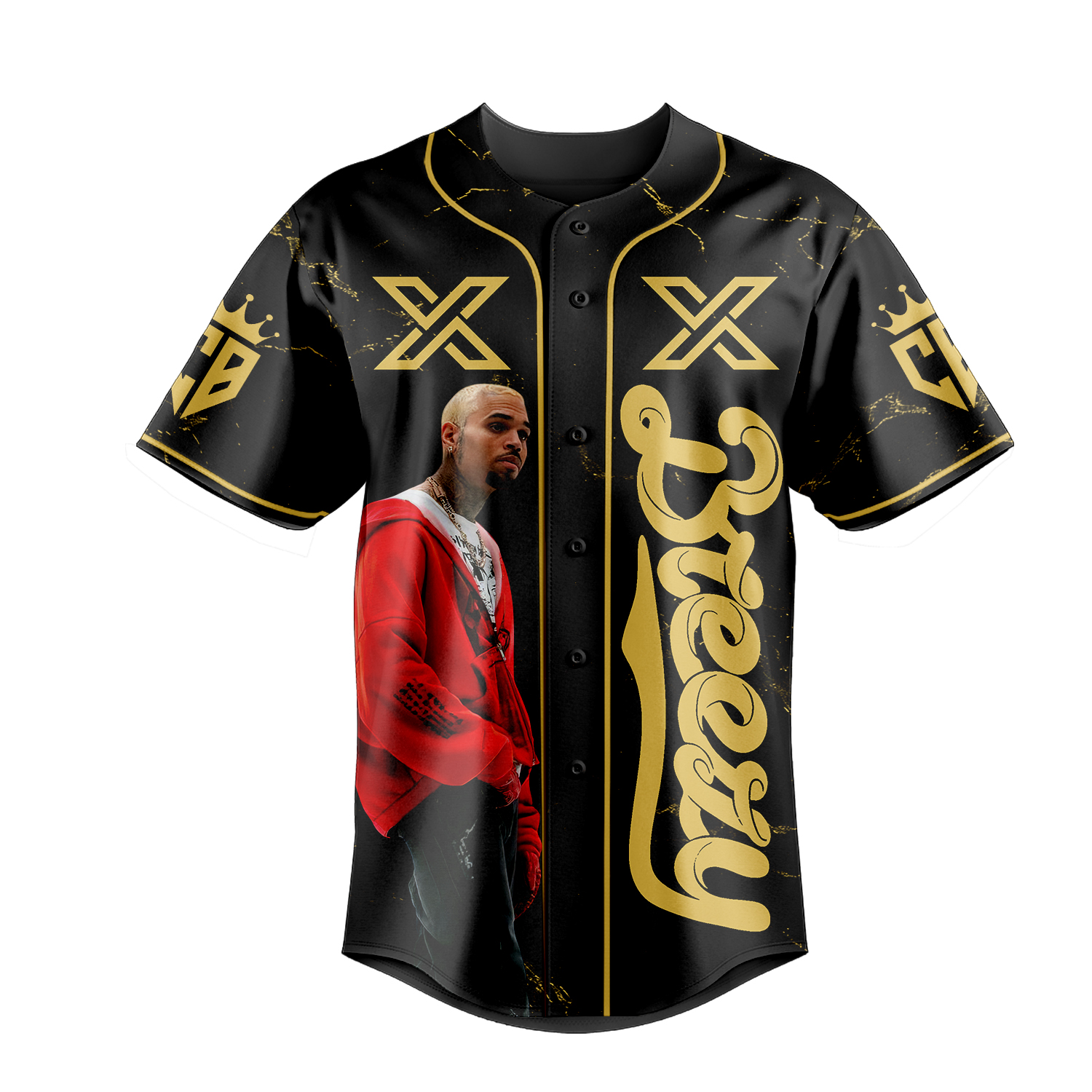 Personalized Chris Brown Music Tour 2025 Baseball Jersey, Chris Brown Breezy Bowl Baseball Jersey Men's - Image 4