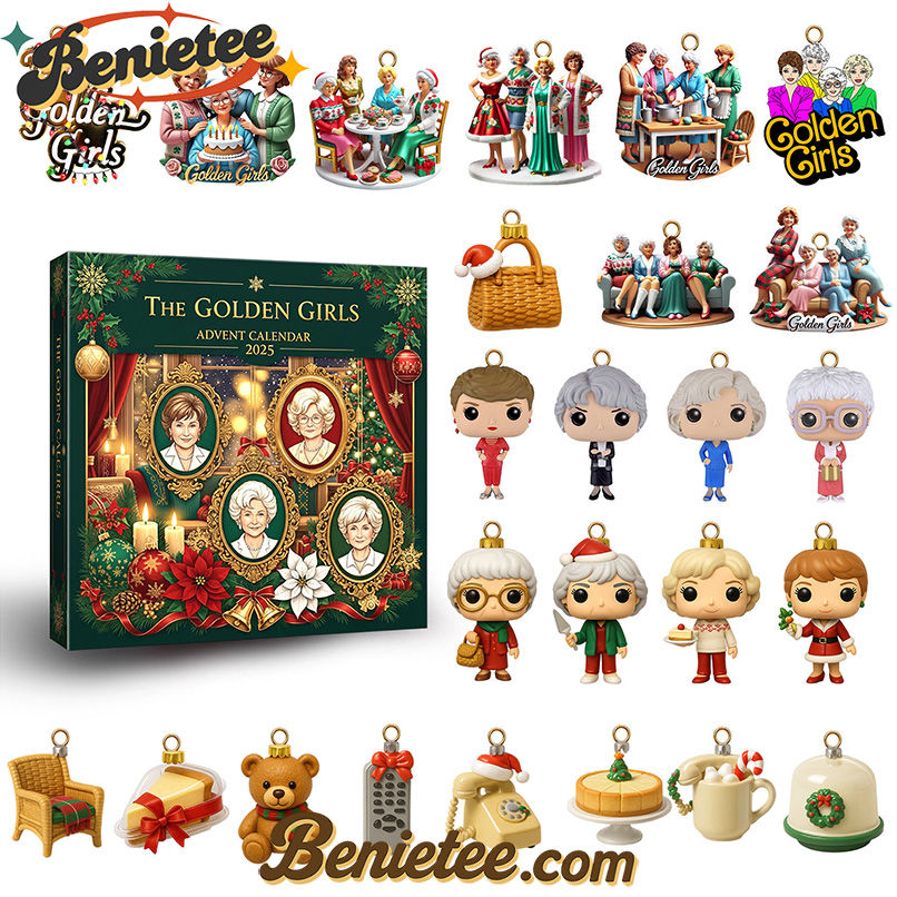 the Golden Girls Premium Advent Calendar 2025 CHRISTMAS GIFT, CHRISTMAS IDEA, Christmas Countdown Advent Calendar Gift Box with 24 Acrylic Ornaments - Image 2