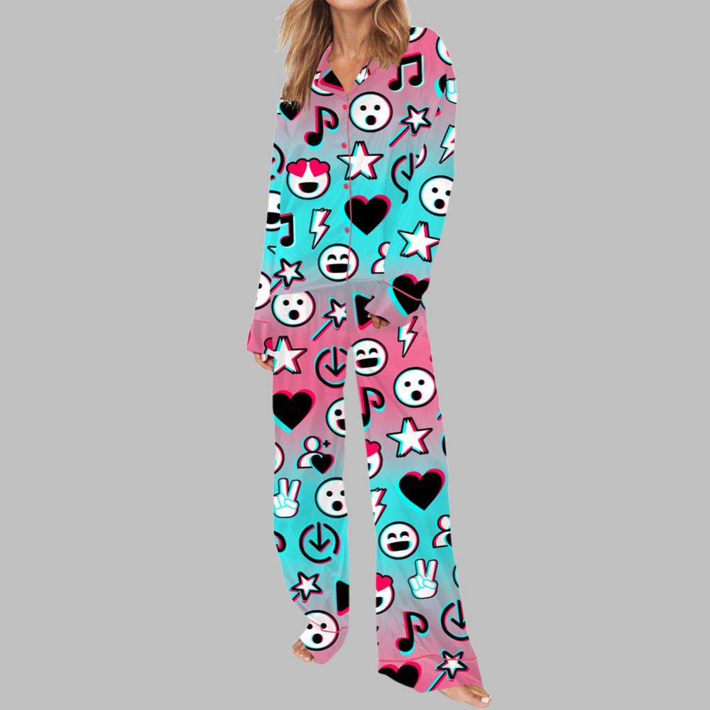 TK Glitch Style Pajama Set For Women - Image 3