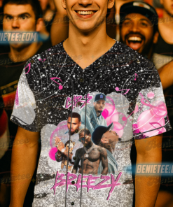 Alternative view of Limited Retro Chris Brown Tour Breezy Bowl XX V2 Vintage Baseball Jersey