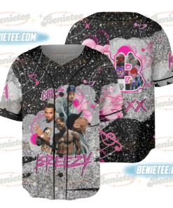 Limited Retro Chris Brown Tour Breezy Bowl XX V2 Vintage Baseball Jersey