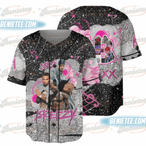Limited Retro Chris Brown Tour Breezy Bowl XX V2 Vintage Baseball Jersey