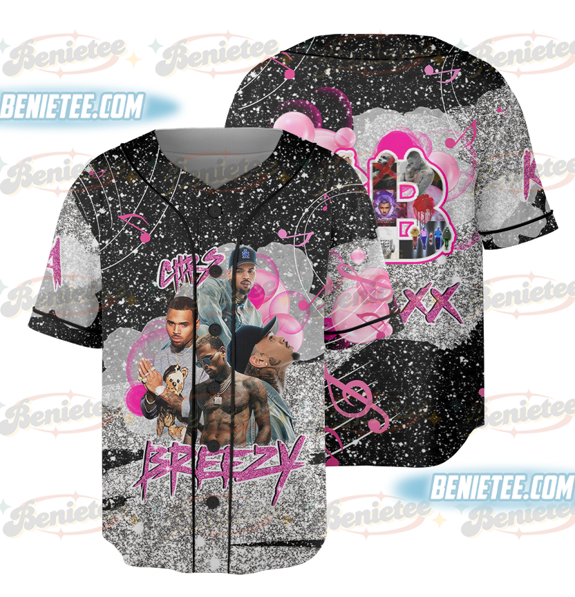 Limited Retro Chris Brown Tour Breezy Bowl XX V2 Vintage Baseball Jersey