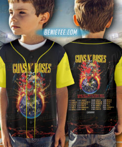 Alternative view of Guns N Roses 2025 European And Middle East Tour Baseball Jersey
