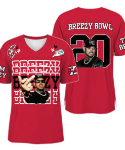Personalized Chris Brown 2025 Football Jersey Full Mesh, Breezy Bowl XX Concert 2025
