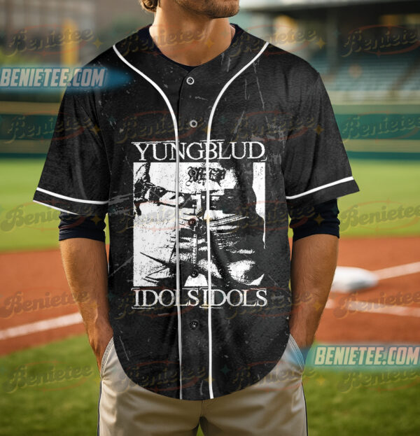 Alternative view of Yungblud IDOLS The World Tour 2025 Baseball Jersey
