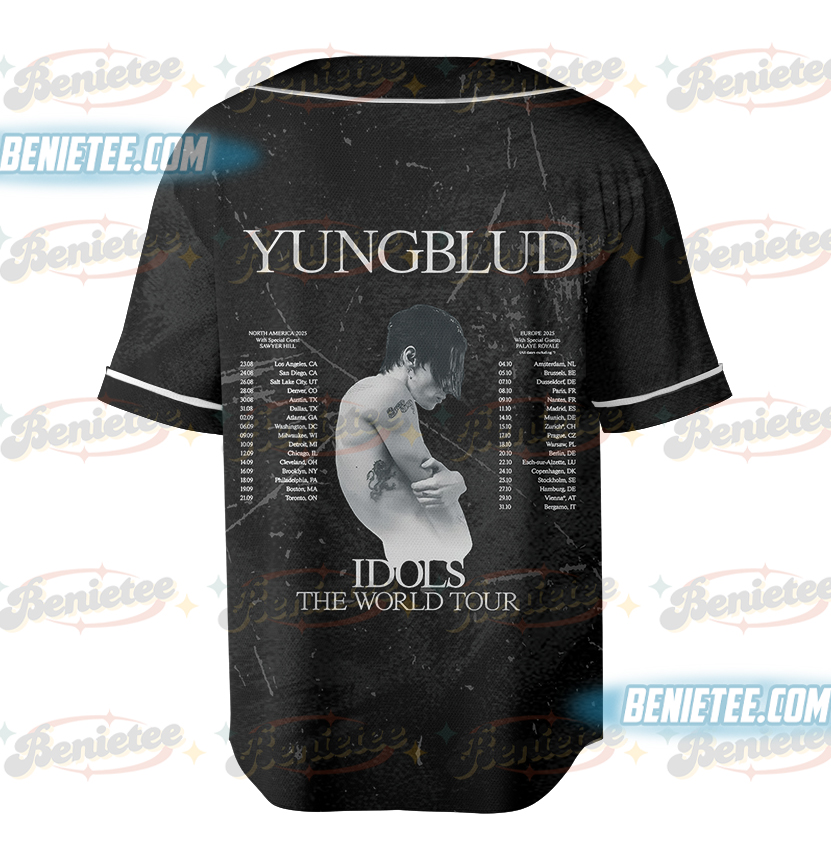 Yungblud IDOLS The World Tour 2025 Baseball Jersey - Image 3