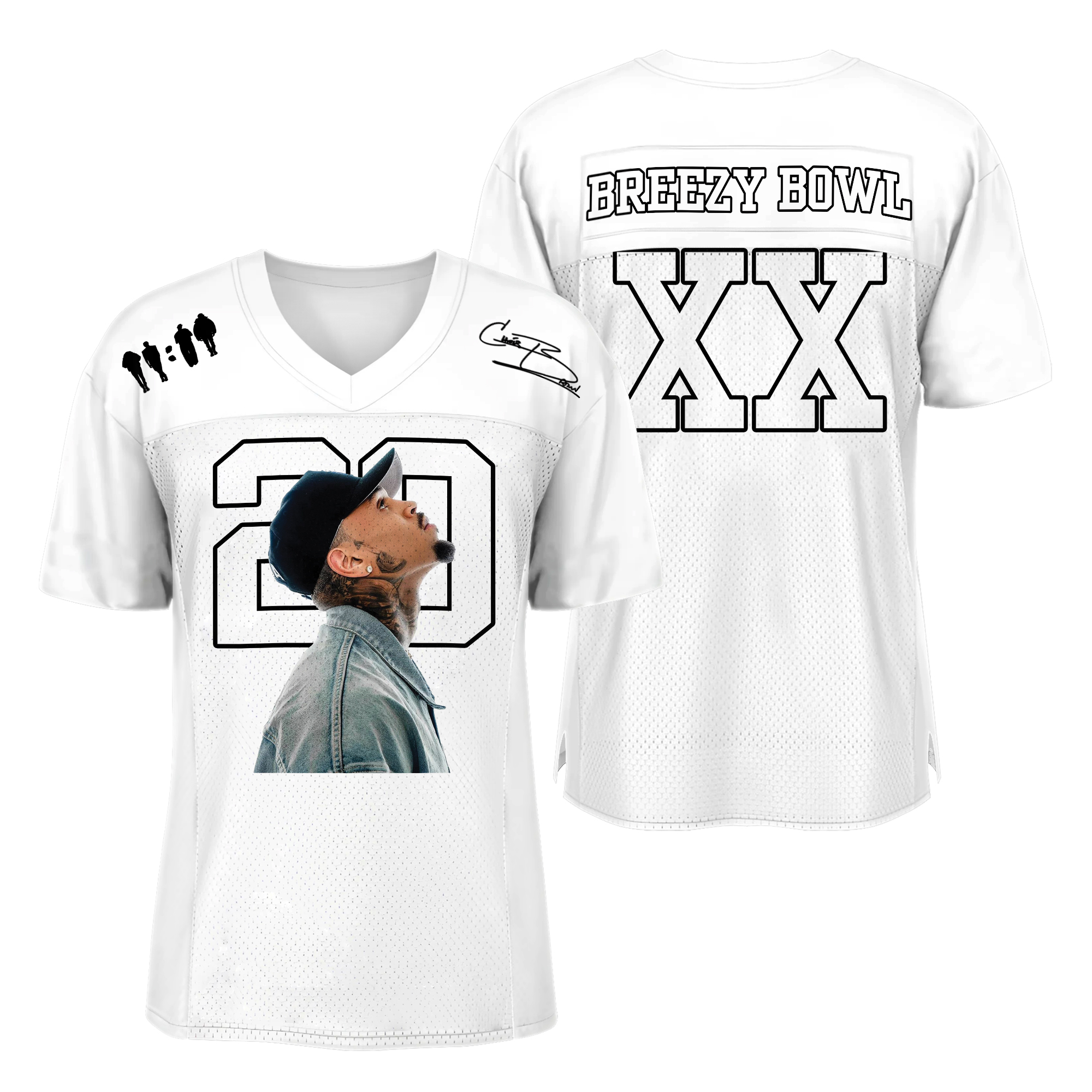 BREEZY BOWL JERSEY '25 (Glow N' the Dark) Football Jersey, Custom Color Football Jersey - Image 2