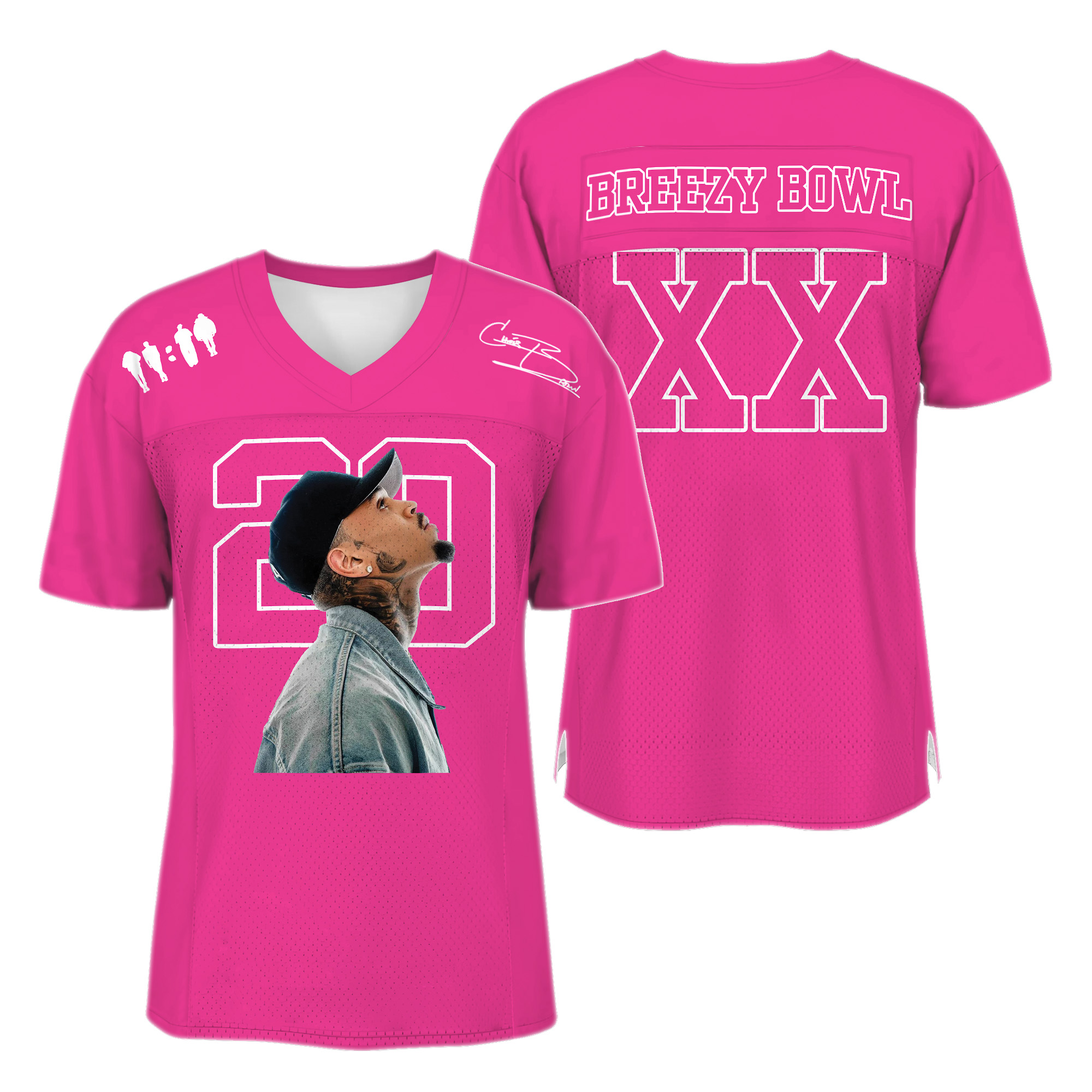 BREEZY BOWL JERSEY '25 (Glow N' the Dark) Football Jersey, Custom Color Football Jersey - Image 4