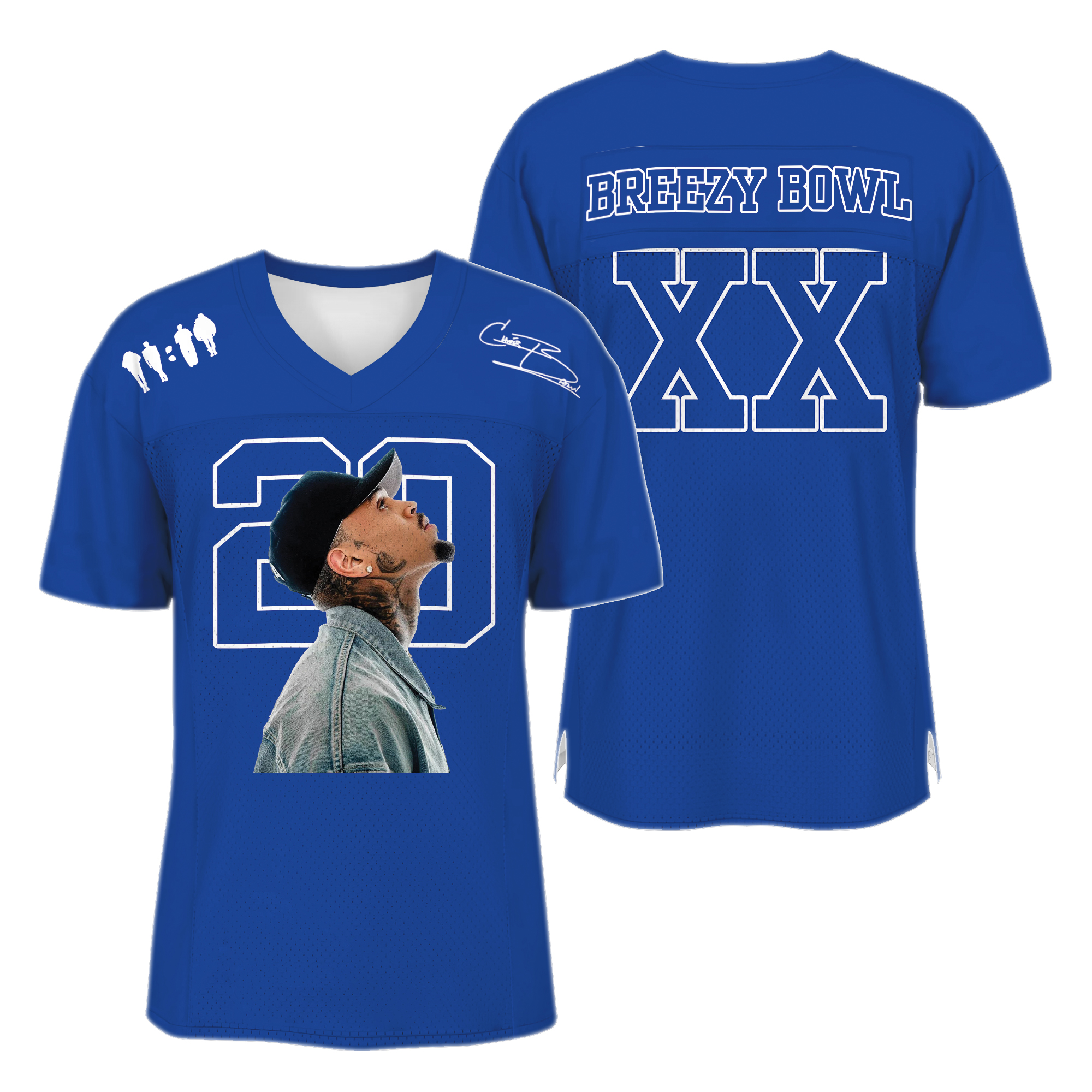 BREEZY BOWL JERSEY '25 (Glow N' the Dark) Football Jersey, Custom Color Football Jersey - Image 5