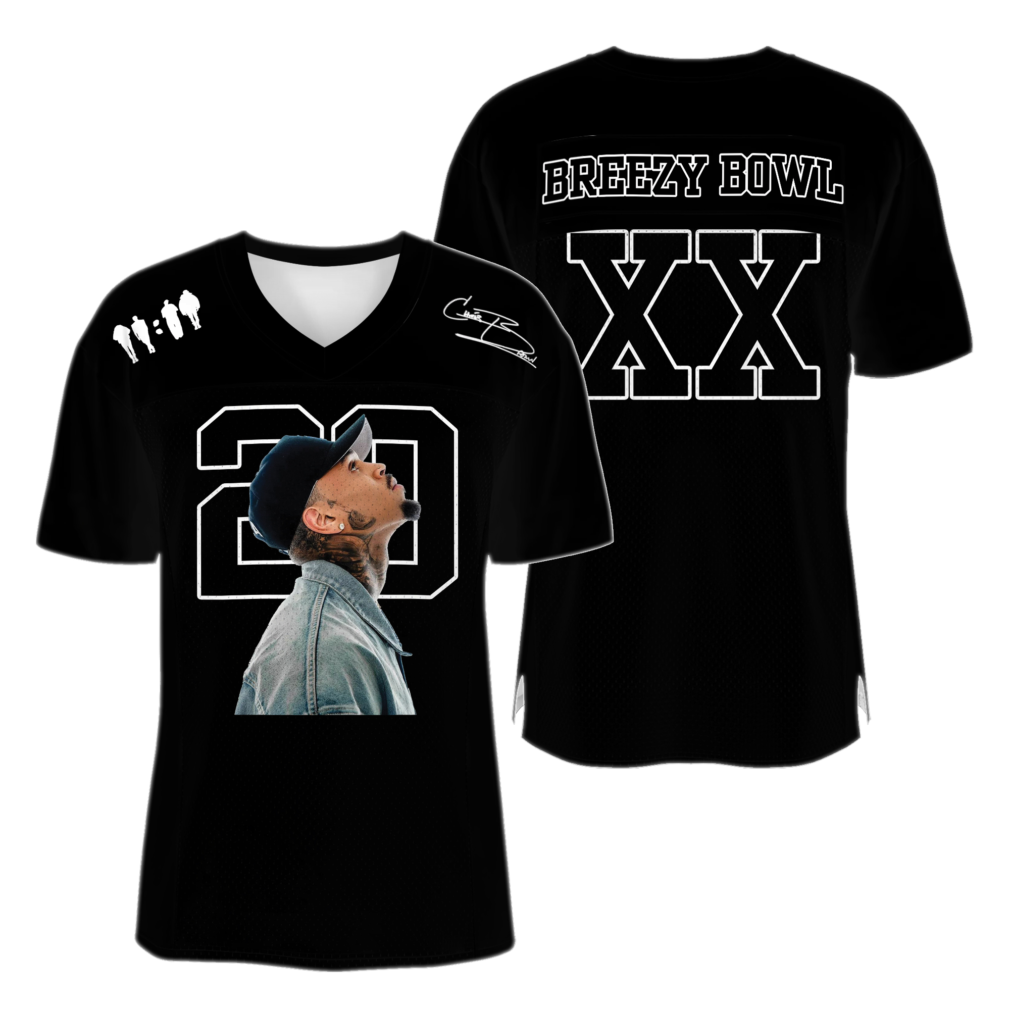 BREEZY BOWL JERSEY '25 (Glow N' the Dark) Football Jersey, Custom Color Football Jersey - Image 6