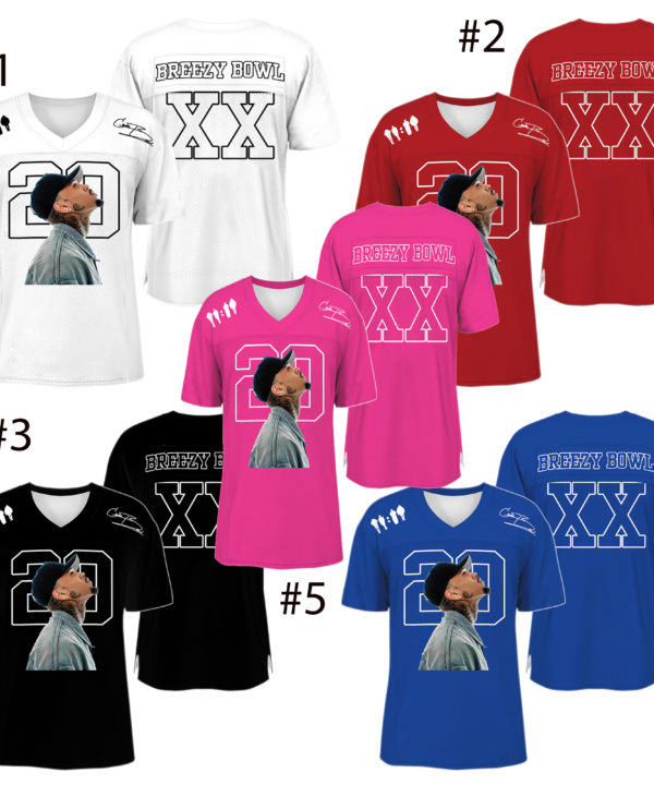 BREEZY BOWL JERSEY '25 (Glow N' the Dark) Football Jersey, Custom Color Football Jersey