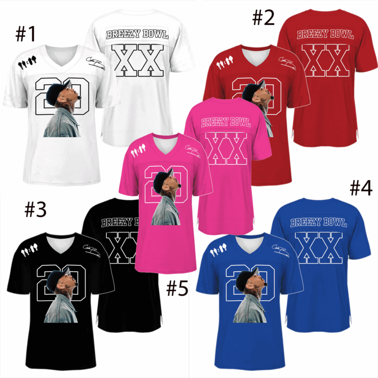 BREEZY BOWL JERSEY '25 (Glow N' the Dark) Football Jersey, Custom Color Football Jersey