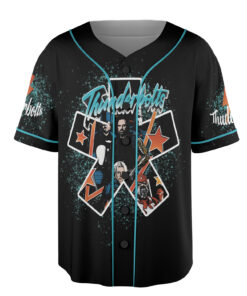 Alternative view of Marvel Thunderbolts Movie 2025 Vintage Group Jersey, Marvel Family Matching Jersey