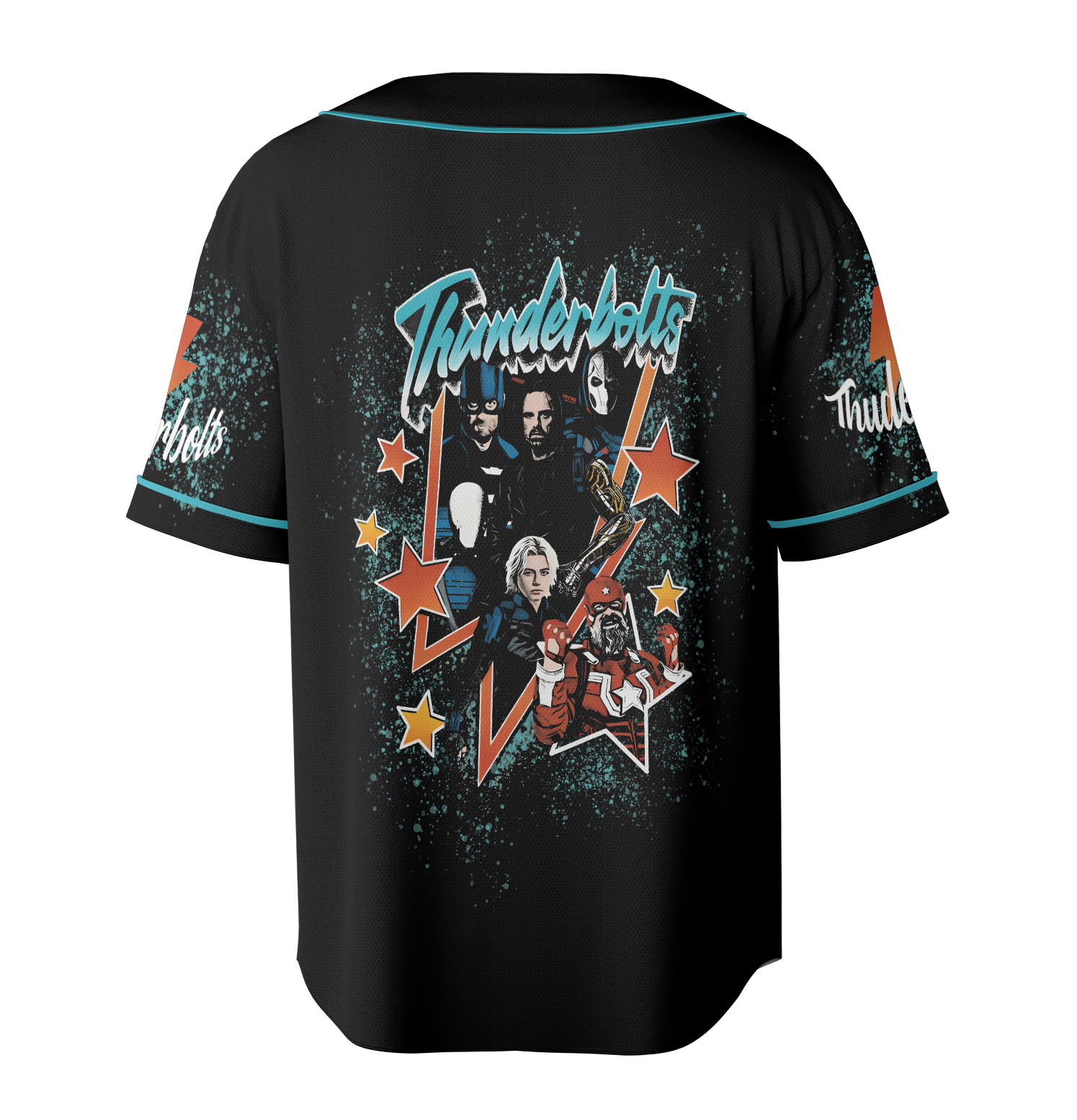 Marvel Thunderbolts Movie 2025 Vintage Group Jersey, Marvel Family Matching Jersey - Image 4