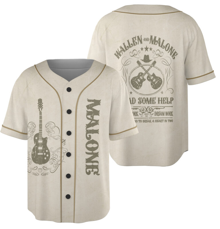 Personalized Post Malone Jelly Roll Baseball Jersey