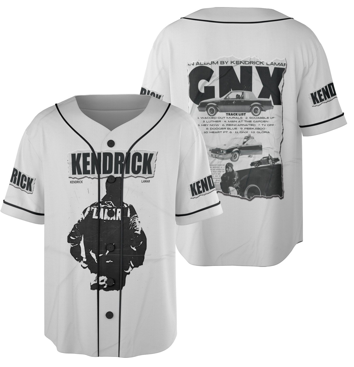 Kendrick Lamar GNX Jersey, Vintage GNX Racing Glub, Kendrick Lamar Limited Edition