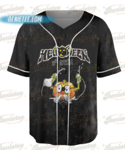 Alternative view of Helloween Dr Stein Black Baseball Jersey