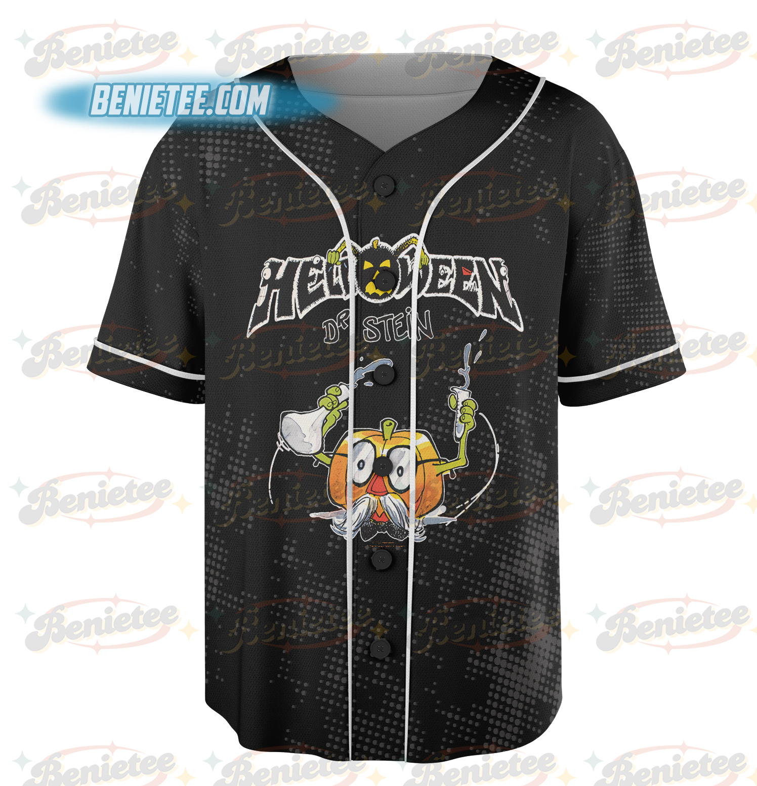 Helloween Dr Stein Black Baseball Jersey - Image 2
