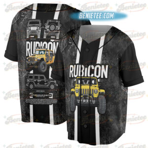 Jeep Rubicon Fan Art Baseball Jersey