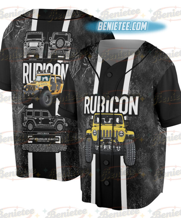 Jeep Rubicon Fan Art Baseball Jersey