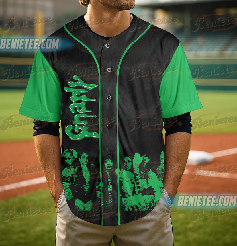 Vintage Katseye Gnarly Baseball Jersey, Beautiful Chaos Eyekon Kpop Fan Merch Unisex T-Shirt Short Sleeve, Comfortable Stylish Tee for Women Men - Image 2