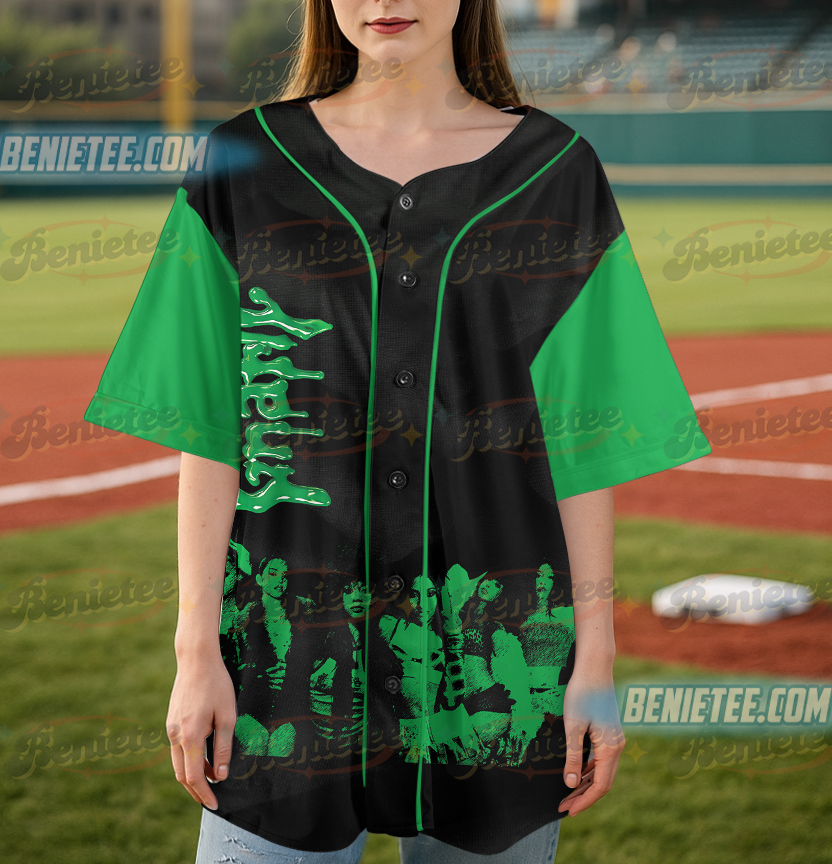 Vintage Katseye Gnarly Baseball Jersey, Beautiful Chaos Eyekon Kpop Fan Merch Unisex T-Shirt Short Sleeve, Comfortable Stylish Tee for Women Men - Image 5