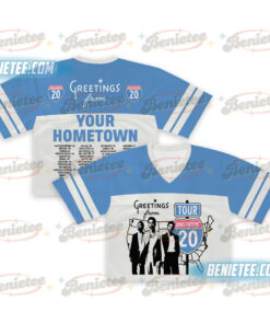 Vintage Jonas Brothers Football Jersey Crop Top, 20th Anniversary Of Jonas T-Shirt, Living The Dream Tour 2025 Shirt, Jonas Fan Merchandise Shirt