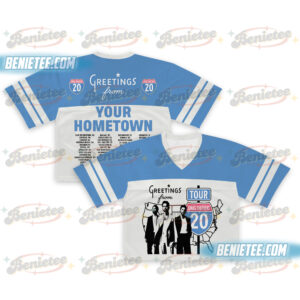 Vintage Jonas Brothers Football Jersey Crop Top, 20th Anniversary Of Jonas T-Shirt, Living The Dream Tour 2025 Shirt, Jonas Fan Merchandise Shirt