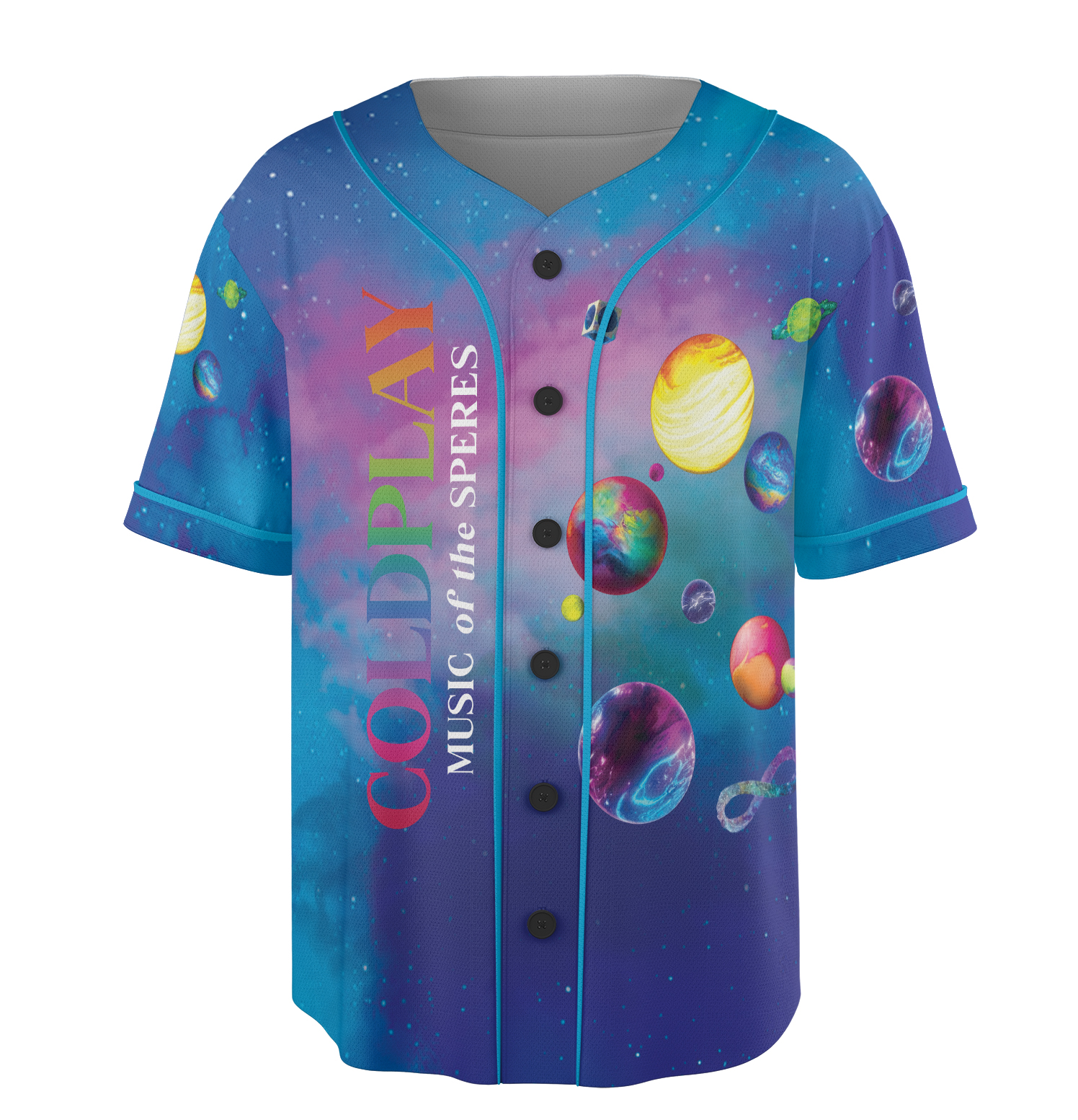 Coldplay Music of the Spheres 2025 Tour Jersey, Vintage Style Tee, Coldplay T-Shirt - Image 4