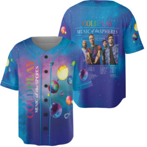 Coldplay Music of the Spheres 2025 Tour Jersey, Vintage Style Tee, Coldplay T-Shirt