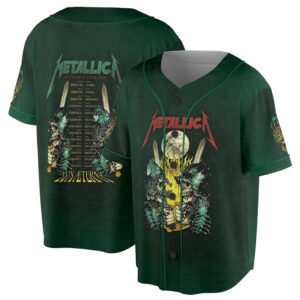 Metallica Concert Jersey, Album Collage Band Tee