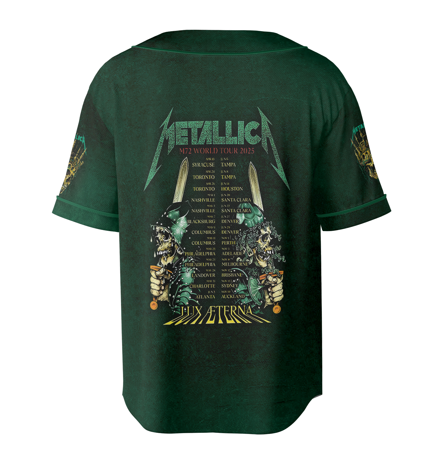 Metallica Concert Jersey, Album Collage Band Tee - Image 4