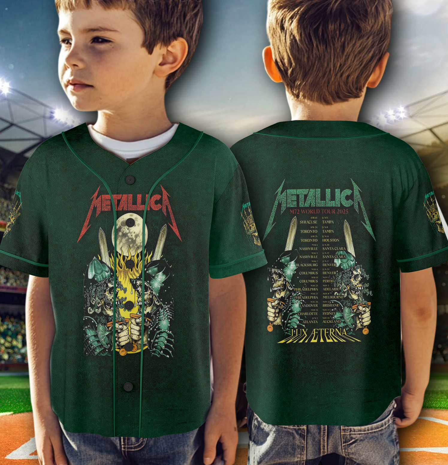 Metallica Concert Jersey, Album Collage Band Tee - Image 6