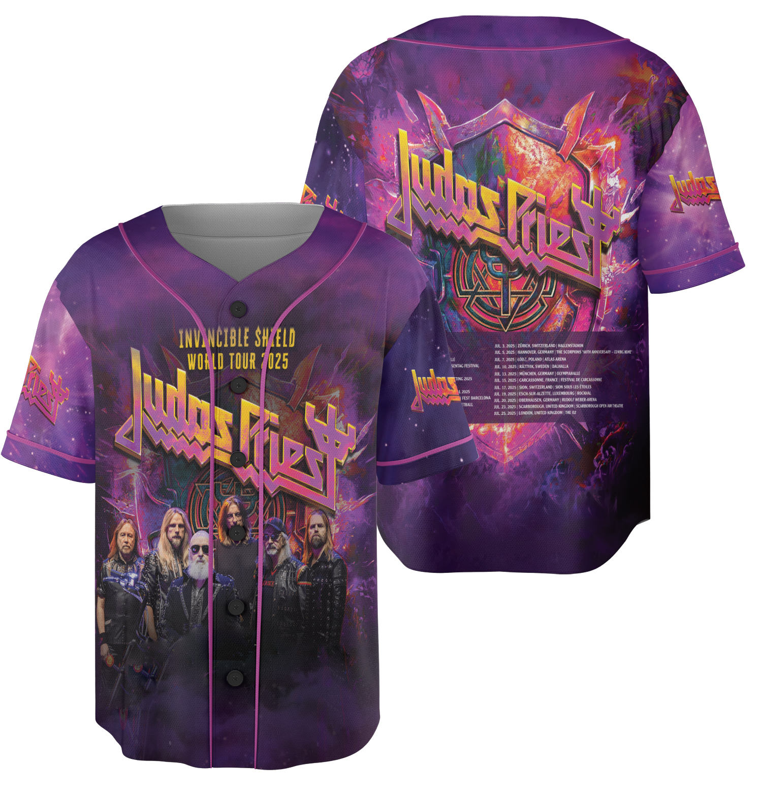 Vintage Judas Priest Heavy Metal Jersey - Image 3