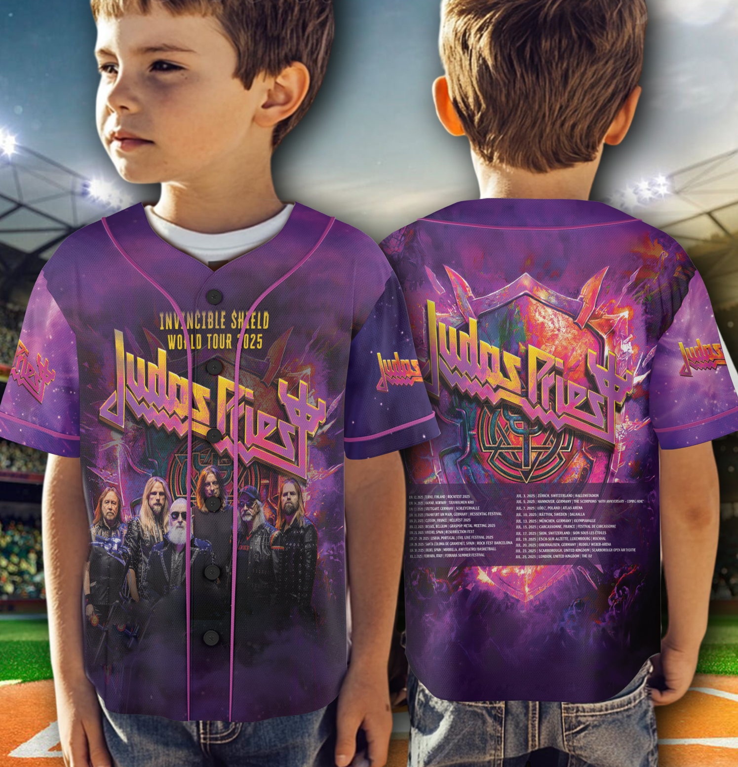 Vintage Judas Priest Heavy Metal Jersey - Image 6