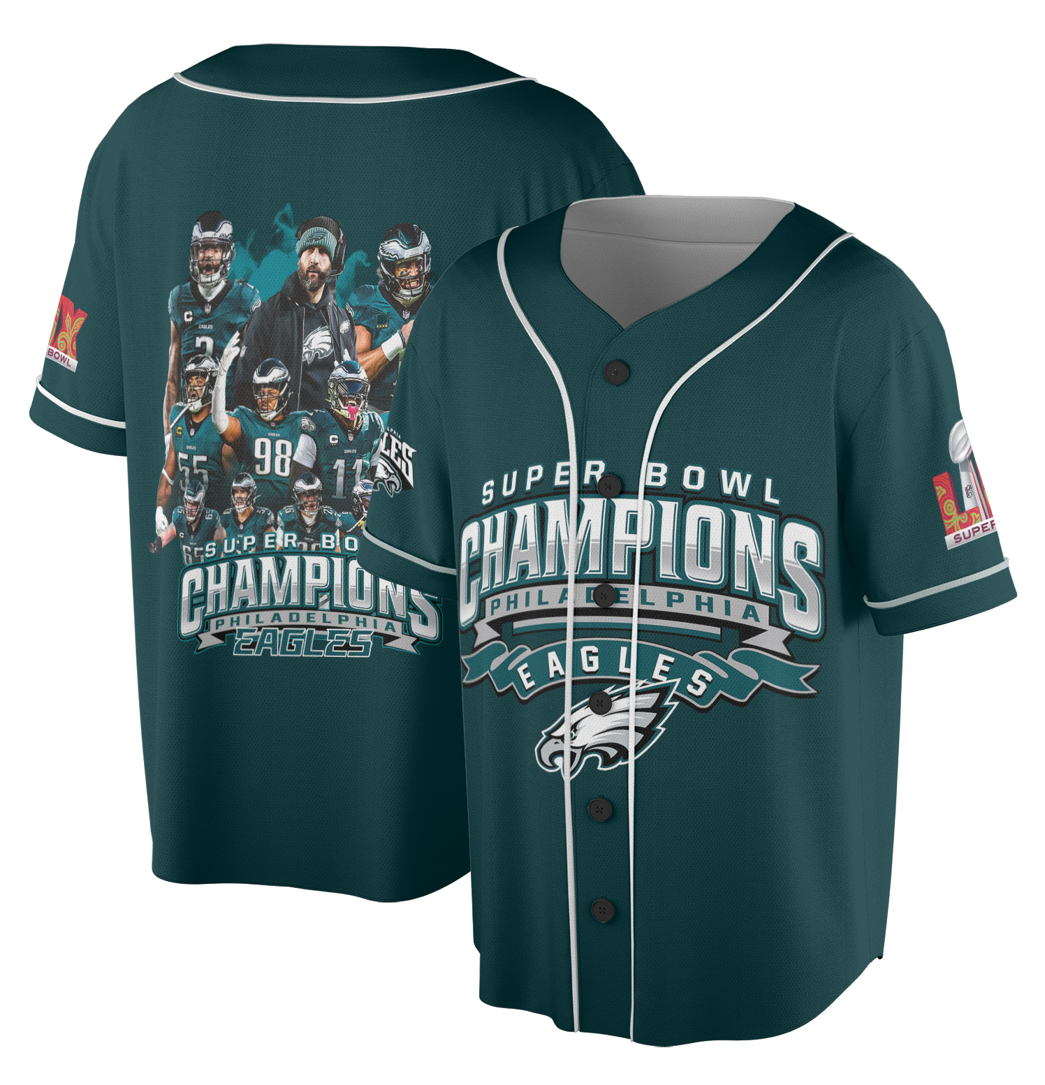 Philadellphia Eaggles Supper Bowl 2025 Champions Jersey