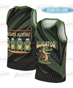 Alligator Alcatraz Everglades Florida Basketball Jersey, Everglades Florida 2025 Parody